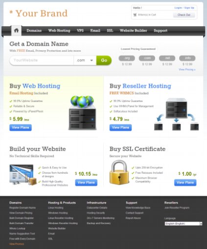 Domains and Hosting Layout
